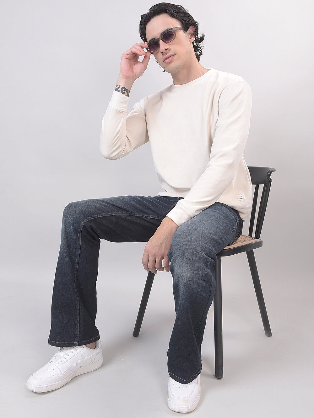 textured sweatshirt