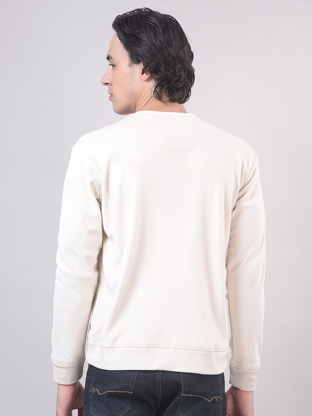 textured sweatshirt