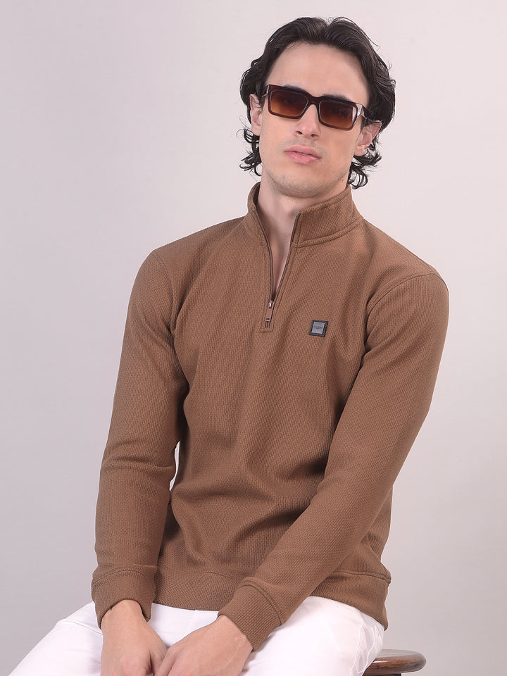 half-zipper sweatshirt