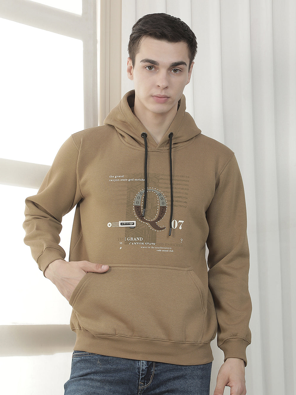 fawn printed classic hoodie