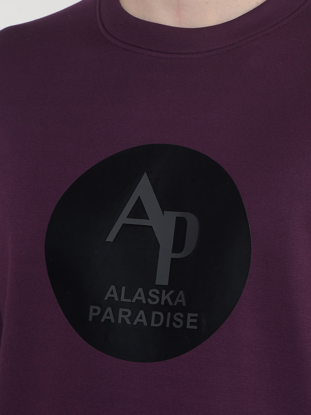 COBB WINE PRINTED ROUND NECK SWEATSHIRT