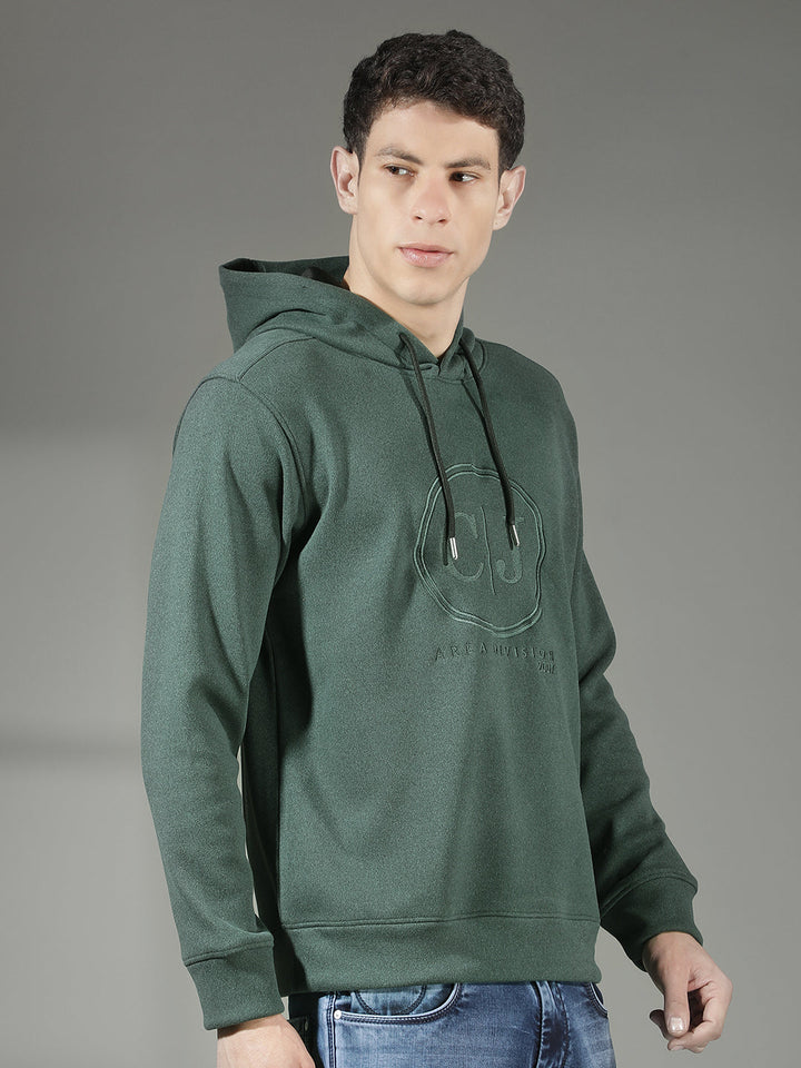 cobb dark olive printed classic hoodie