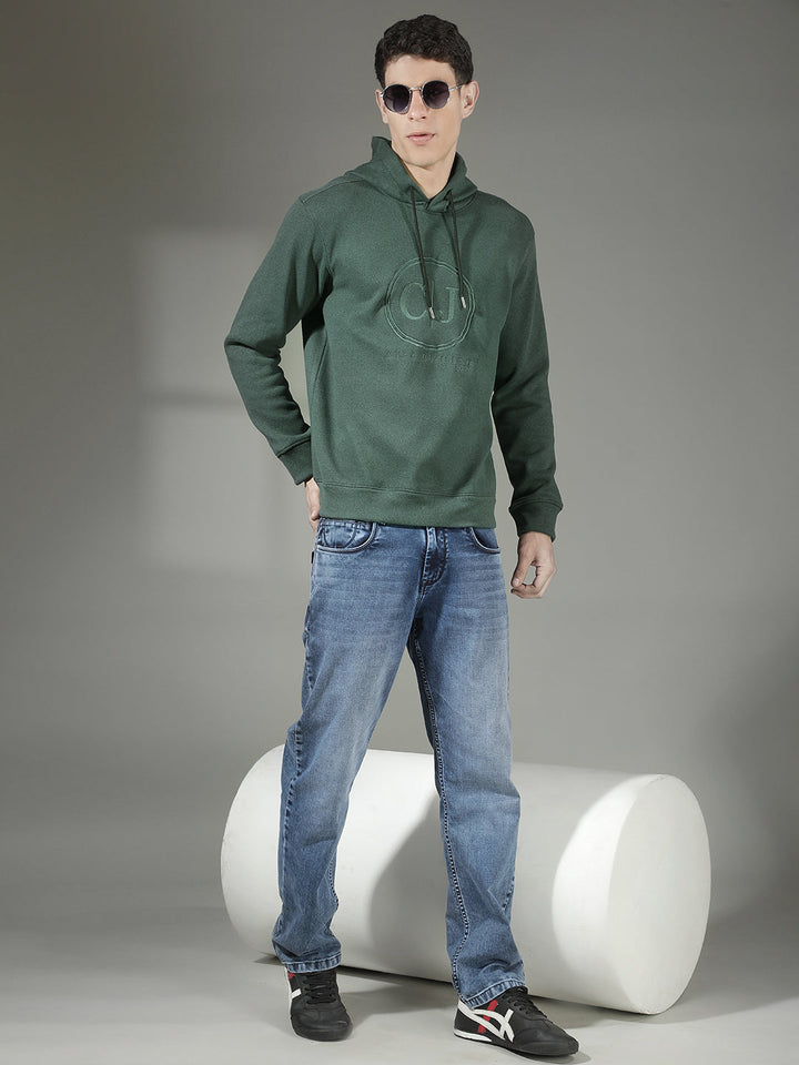 COBB DARK OLIVE PRINTED CLASSIC HOODIE