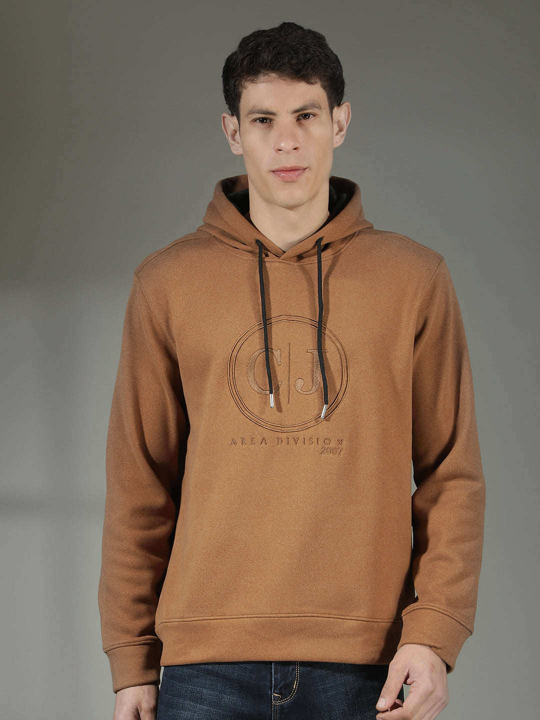 cobb brown printed classic hoodie