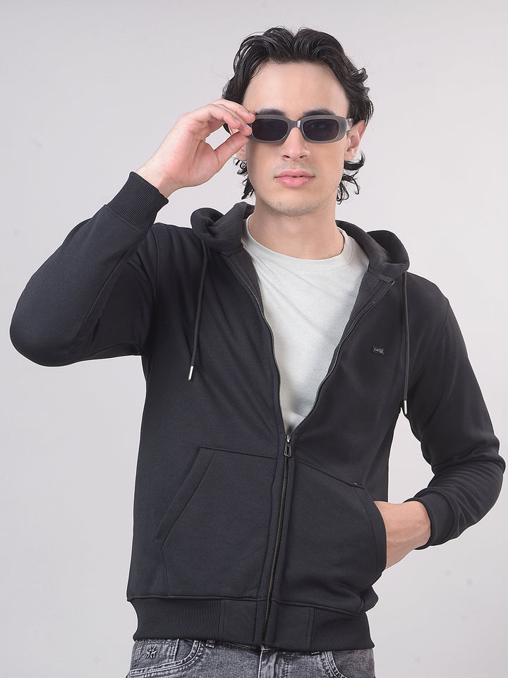 black sweatshirt