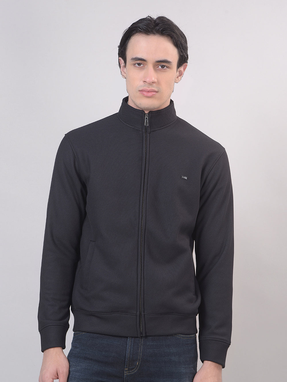 zip-up sweatshirt