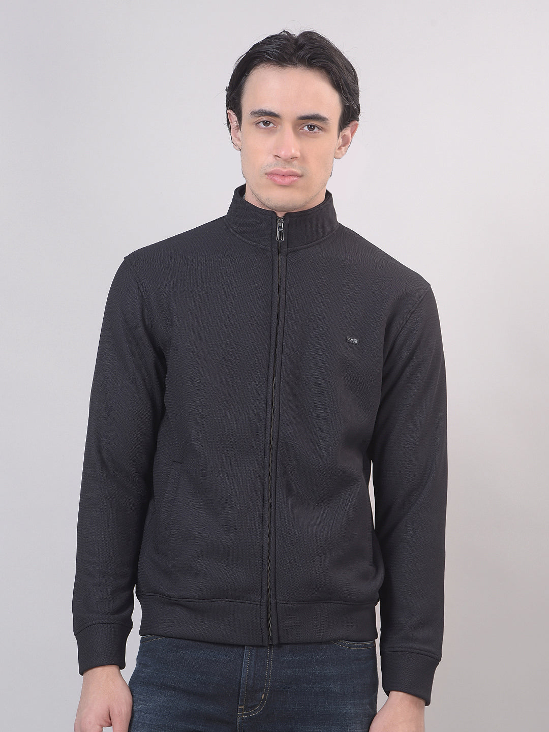 zip-up sweatshirt