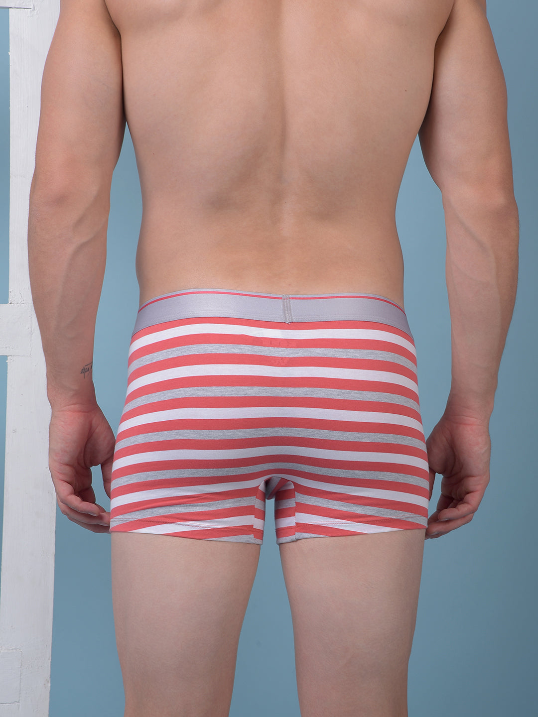 cobb men's red striped premium trunk