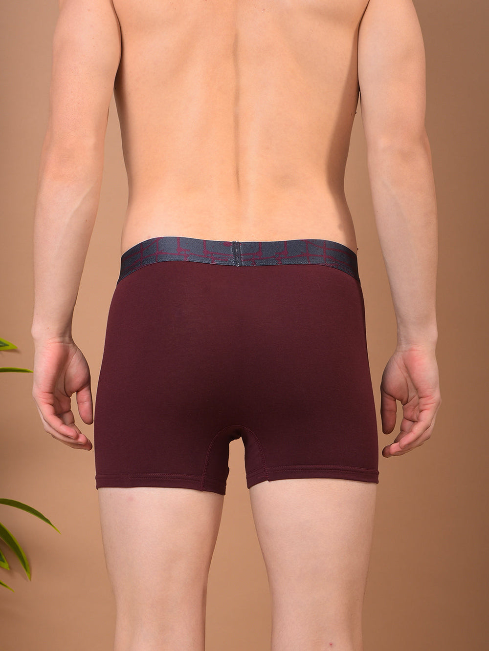 cobb men's solid maroon premium trunk
