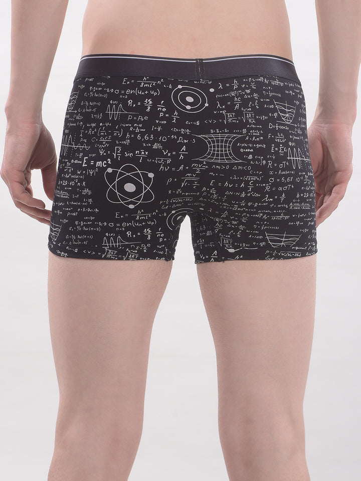 cobb men's black printed premium trunk