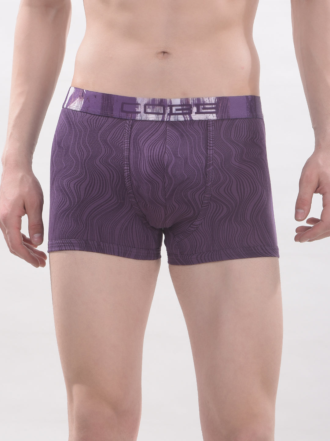 cobb men's burgundy printed premium trunk