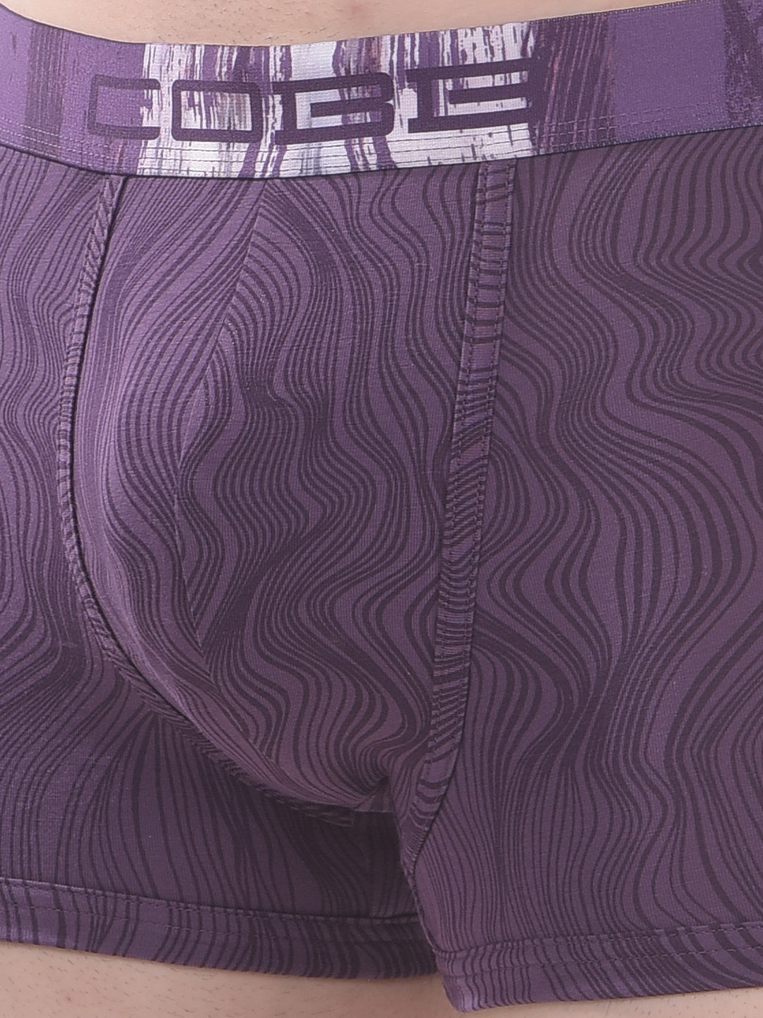 cobb men's burgundy printed premium trunk