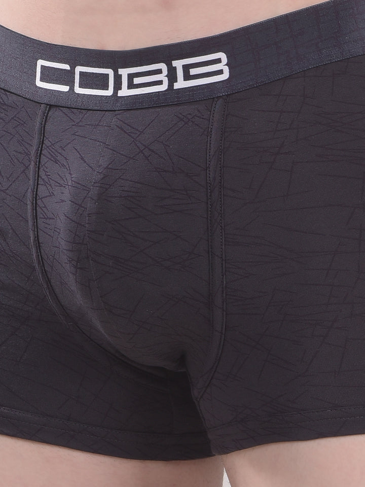 COBB MEN'S DARK GREY PRINTED PREMIUM TRUNK