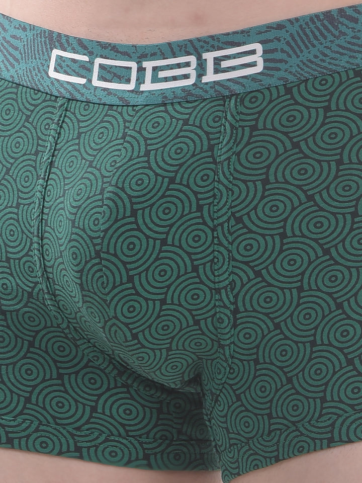 cobb men's green printed premium trunk
