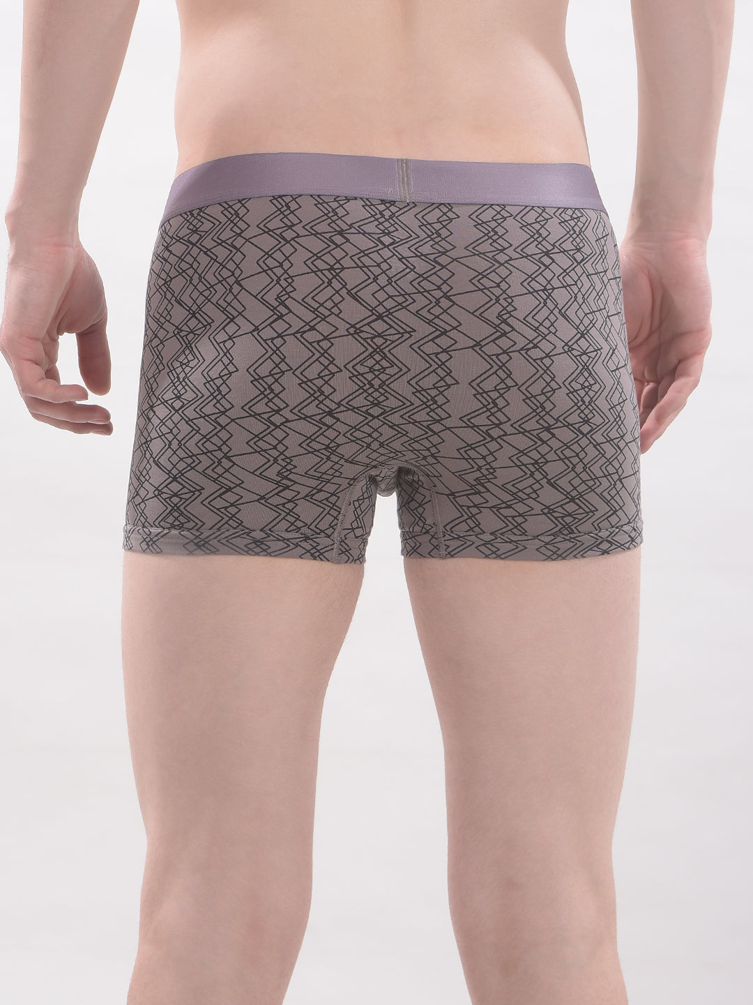 cobb men's light grey printed premium trunk