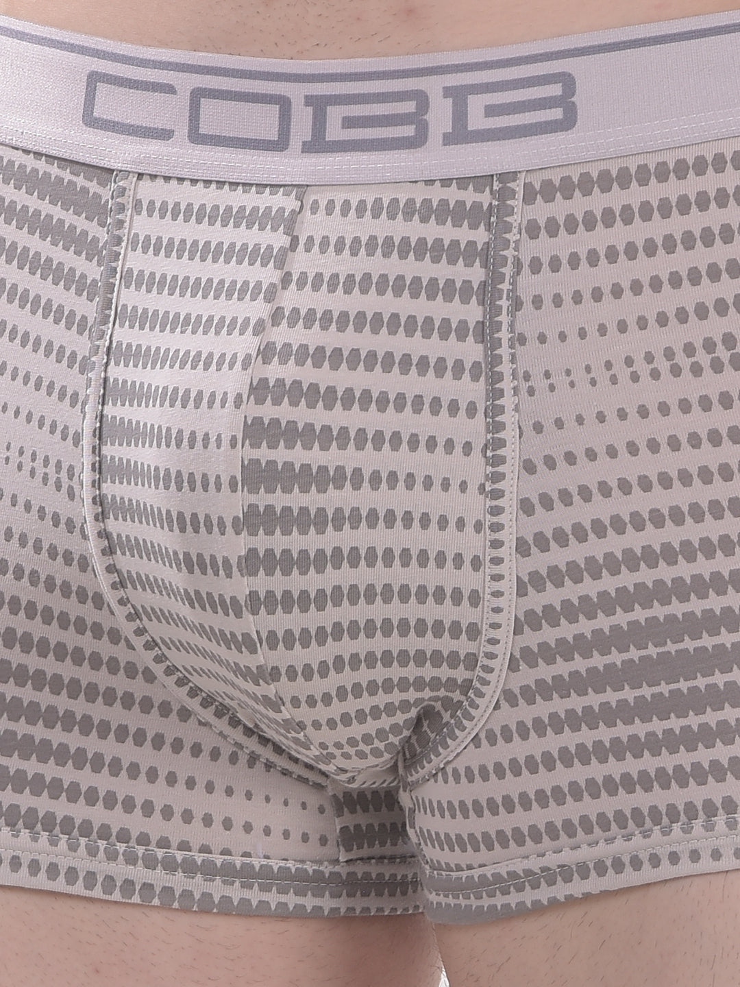 cobb men's grey printed premium trunk