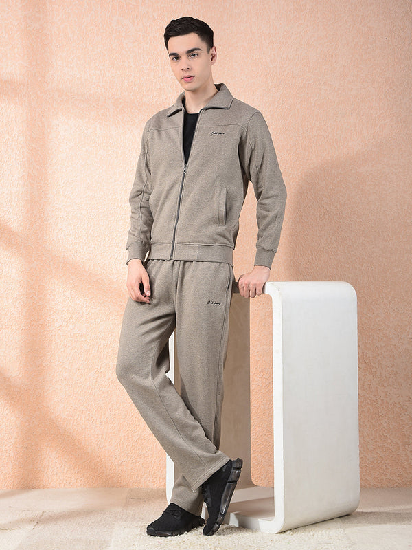 cobb solid beige winter tracksuit