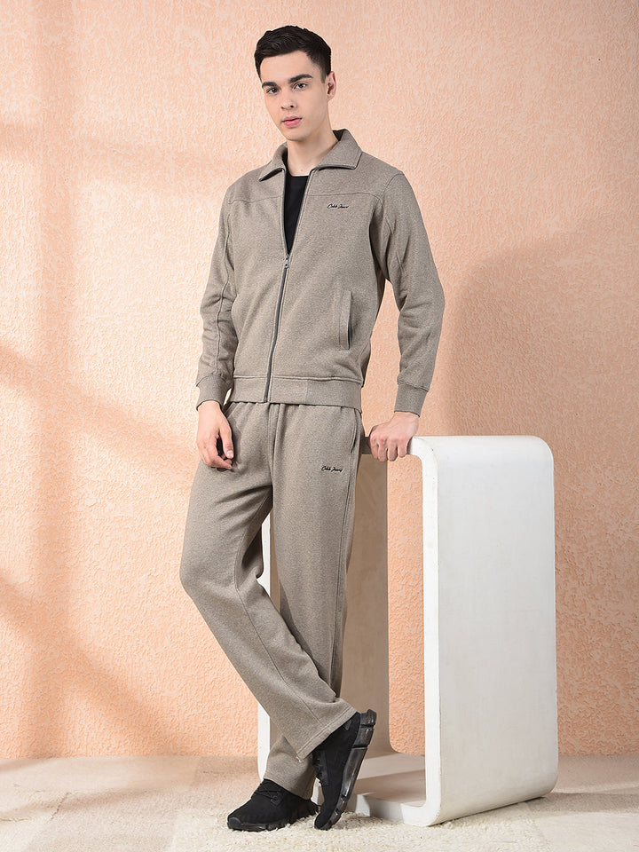 cobb solid beige winter tracksuit