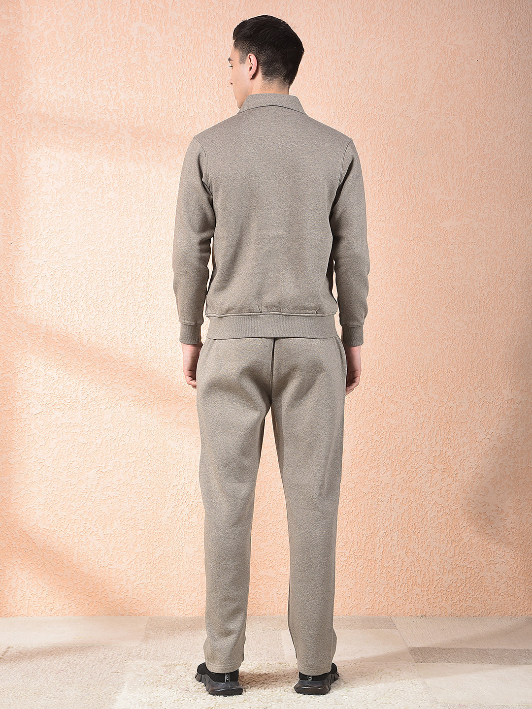cobb solid beige winter tracksuit