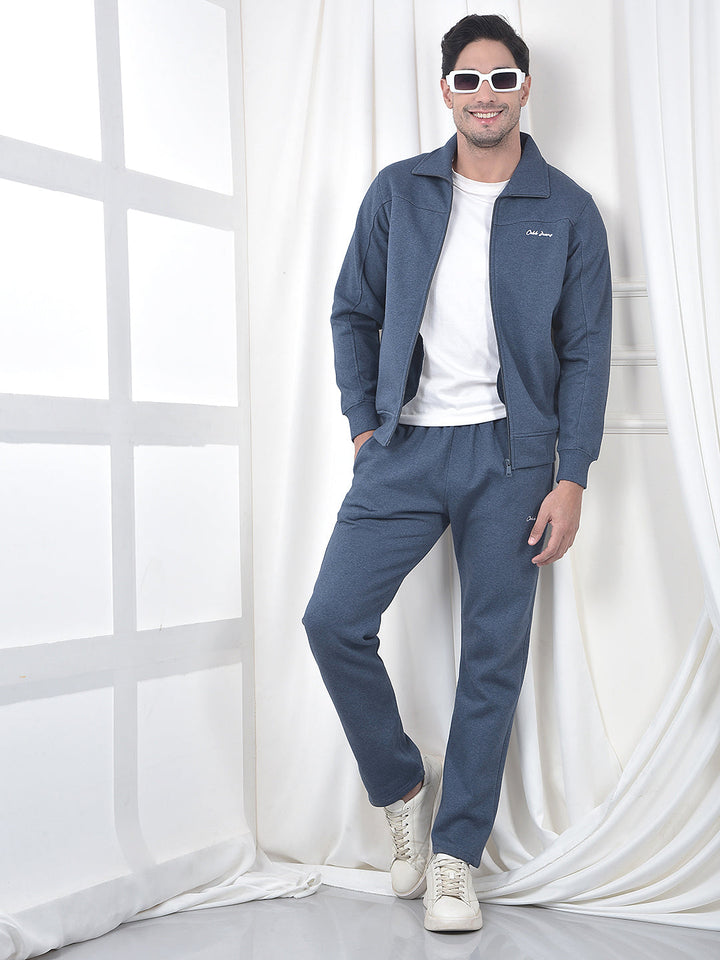 cobb solid denim blue winter tracksuit