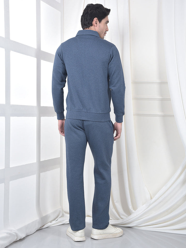 cobb solid denim blue winter tracksuit