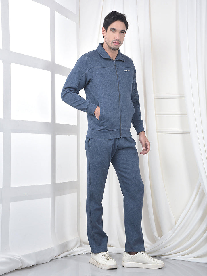 cobb solid denim blue winter tracksuit