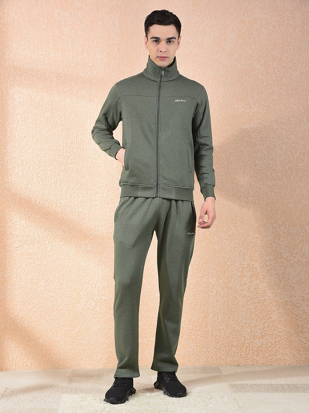 cobb solid green winter tracksuit