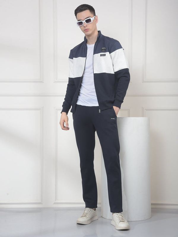 cobb navy color-block winter tracksuit