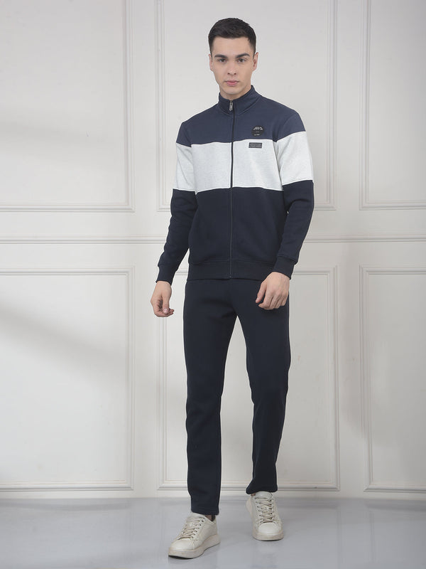cobb navy color-block winter tracksuit