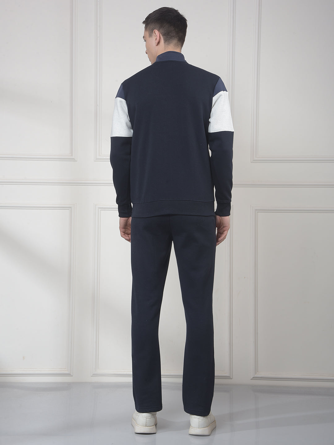 cobb navy color-block winter tracksuit