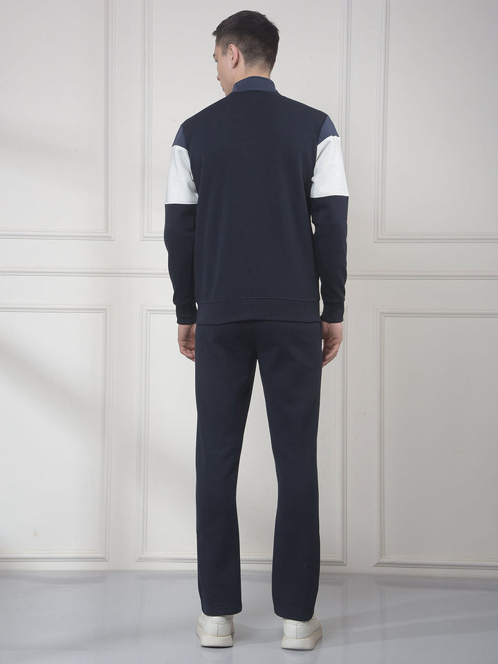 cobb navy color-block winter tracksuit