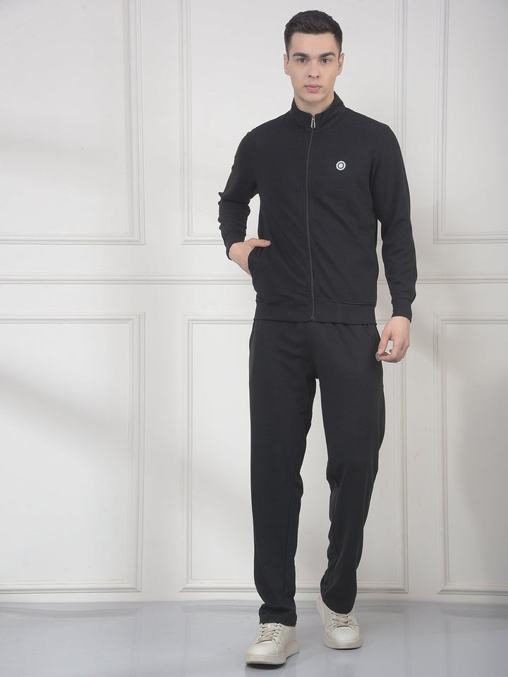 cobb black striped winter tracksuit
