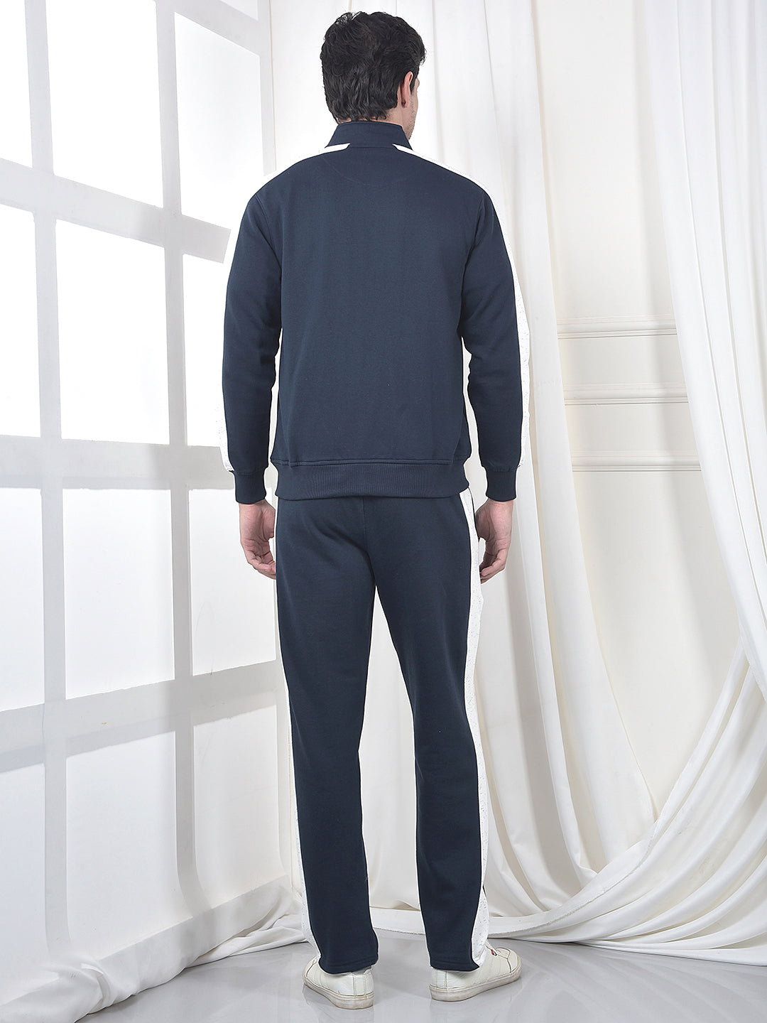 cobb teal blue color-block winter tracksuit