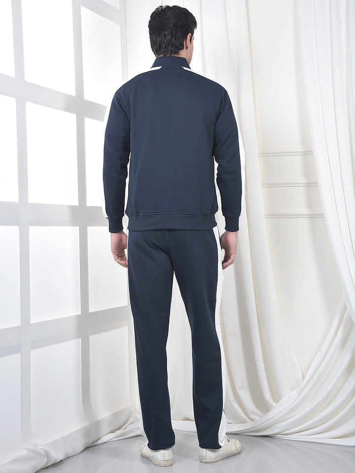 cobb teal blue color-block winter tracksuit