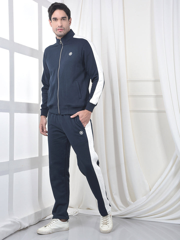 COBB TEAL BLUE COLOR-BLOCK WINTER TRACKSUIT