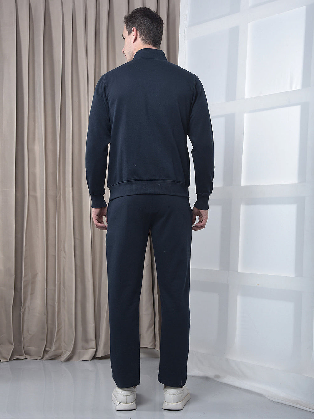 cobb solid navy blue winter tracksuit