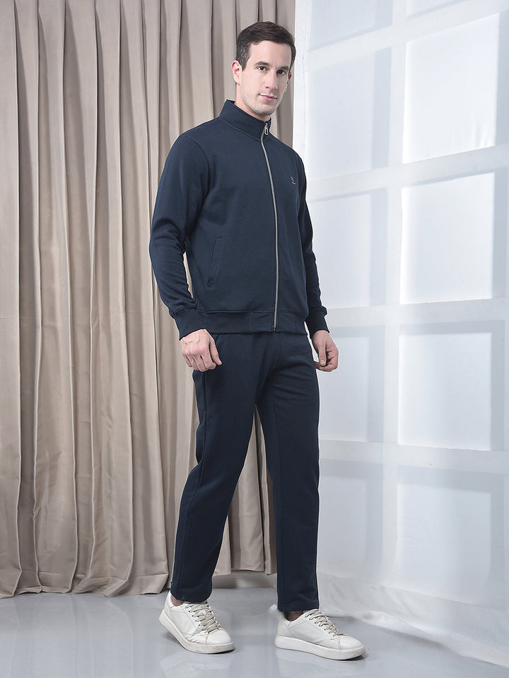 cobb solid navy blue winter tracksuit