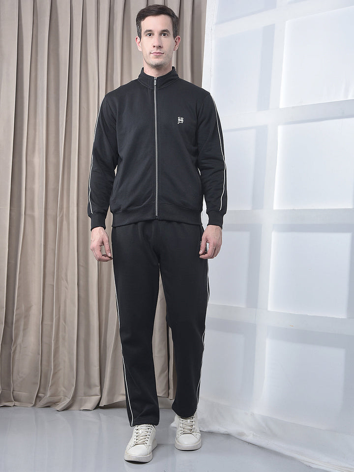 cobb black striped winter tracksuit