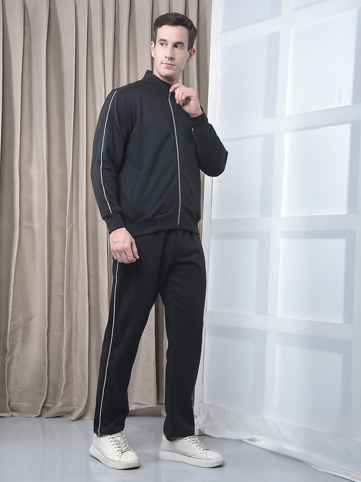 cobb black striped winter tracksuit