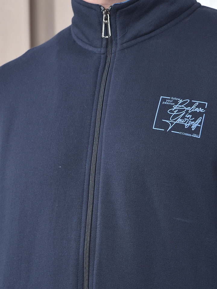 COBB NAVY BLUE COLOR-BLOCK WINTER TRACKSUIT