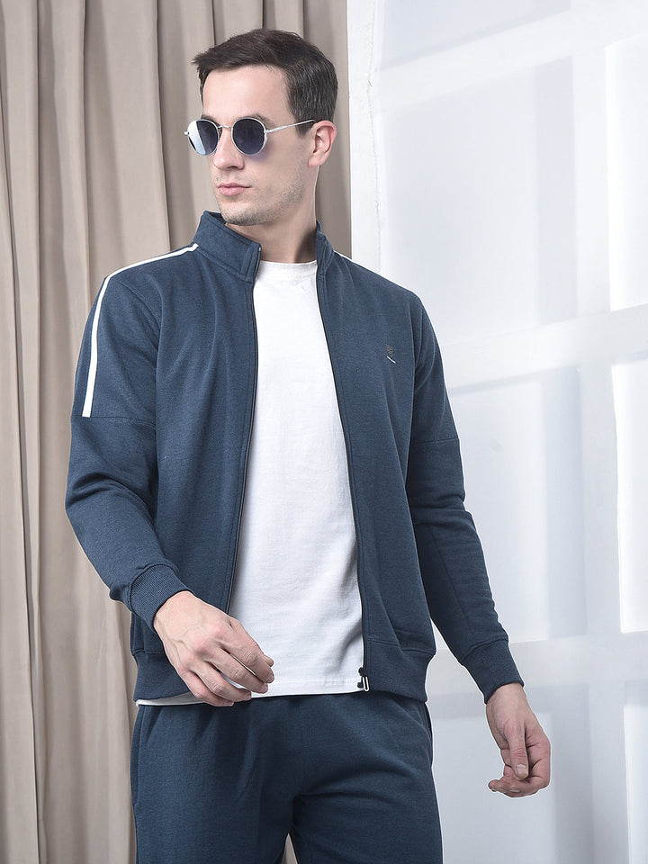 cobb navy striped winter tracksuit