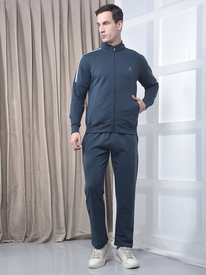 cobb navy striped winter tracksuit