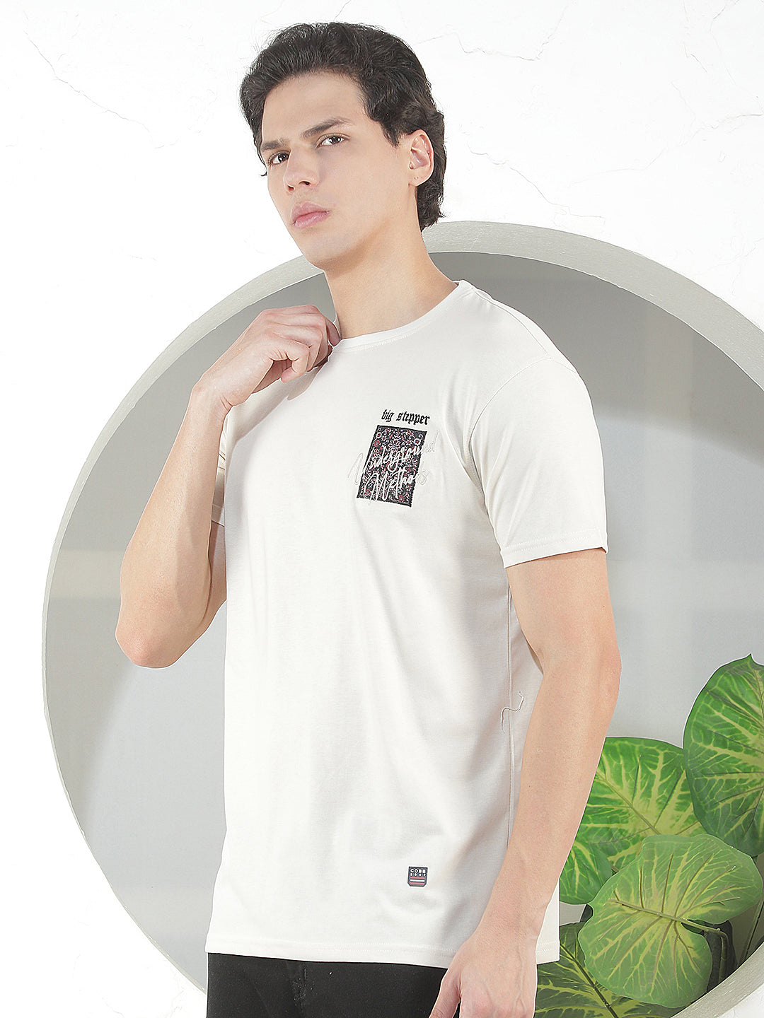 OFF WHITE SELF-DESIGN ROUND TEES