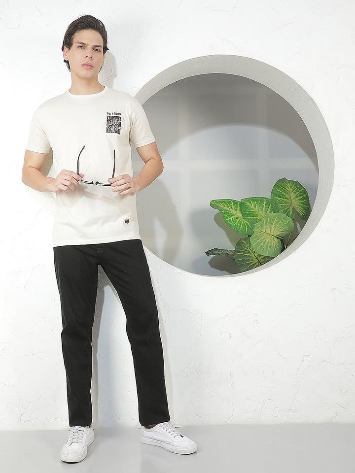 OFF WHITE SELF-DESIGN ROUND TEES