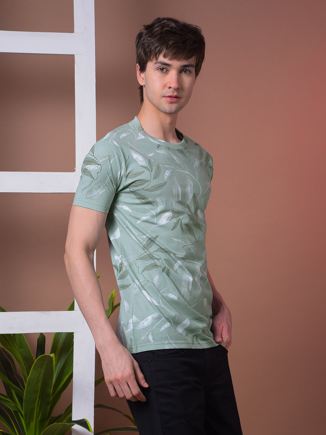 COBB PISTA PRINTED ROUND NECK T-SHIRT