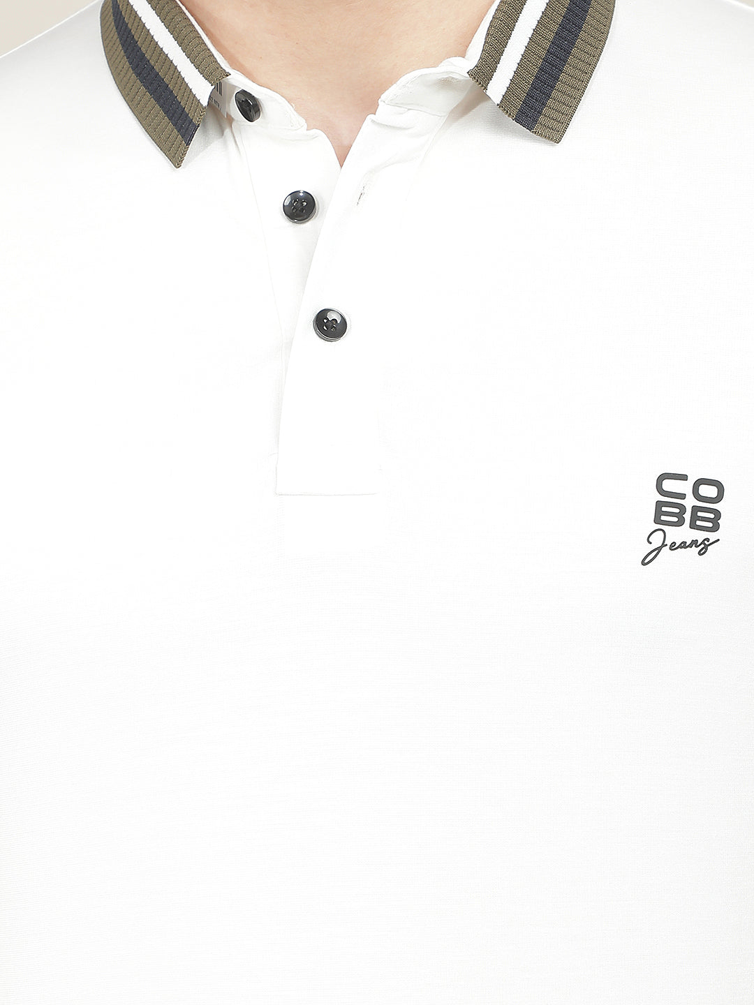 white solid polo t-shirt