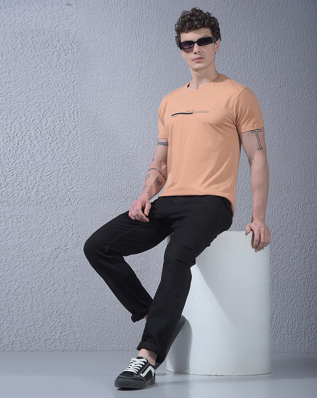 COBB MEN'S PACK OF 3 ASSORTED ROUND NECK T-SHIRT