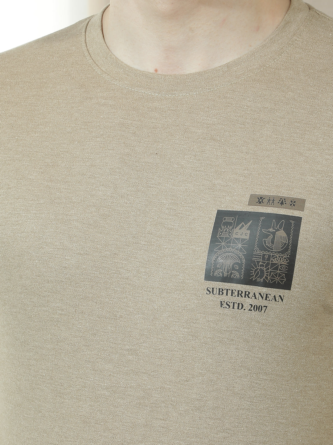 COBB BROWN PRINTED ROUND NECK T-SHIRT