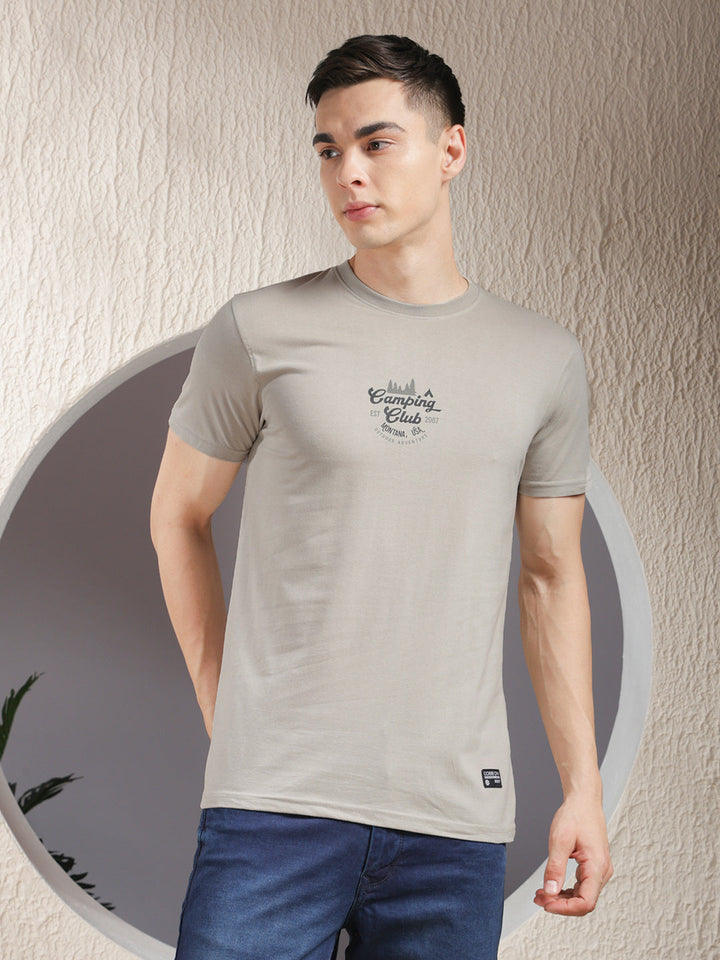 COBB STONE PRINTED ROUND NECK T-SHIRT