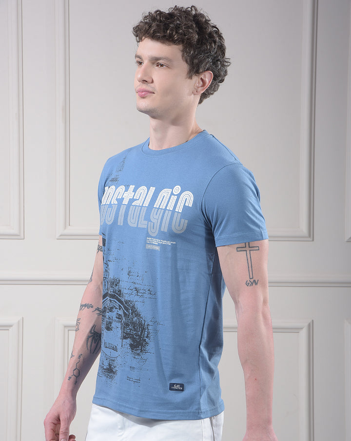 cobb air force printed round neck t-shirt